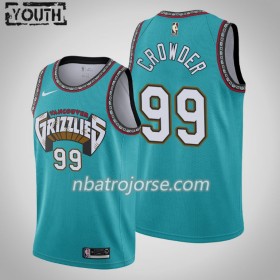 Barn Memphis Grizzlies Tröja Jae Crowder 99 Nike 25th Season Hardwood Classics Swingman
